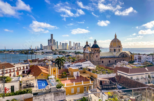 Streets of Cartagena in Colombia