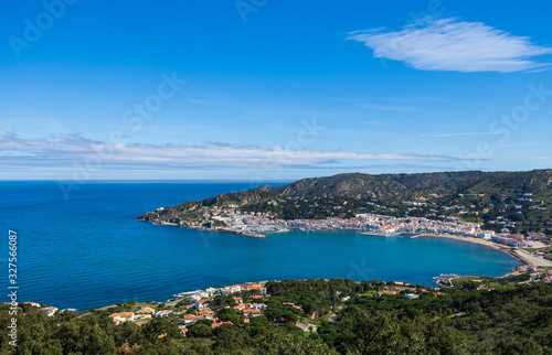 Coastal panorama over the typical Mediterranean village El Port de la Selva, Costa Brava, Catalonia, Spain © iron_man