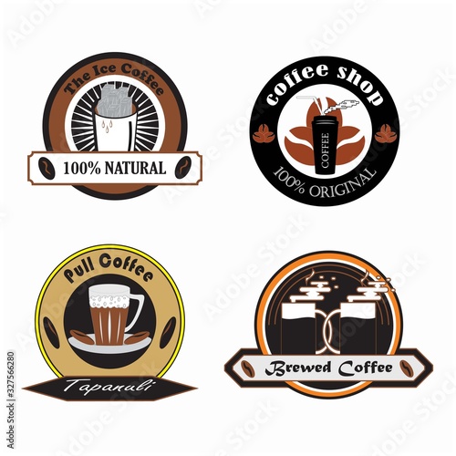 Coffee collection in the form of vector illustration