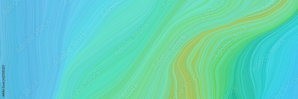 dynamic futuristic banner. modern waves background illustration with medium turquoise, pastel green and yellow green color dynamic futuristic banner. modern waves background illustration with medium turquoise, pastel green and yellow green color