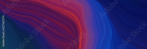 dynamic futuristic banner. modern waves background illustration with midnight blue, dark moderate pink and old mauve color