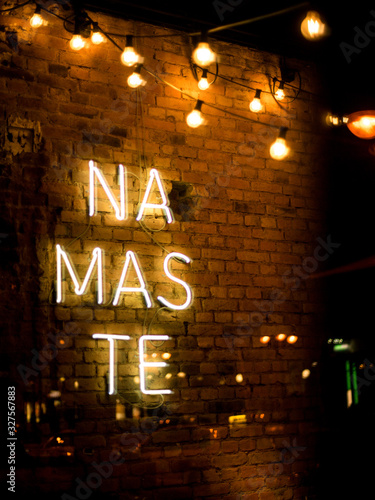 Canvas Print Namaste Sign