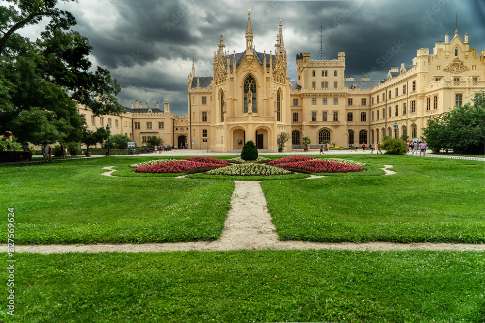 Very old castle in Moravia region in Czech Republc