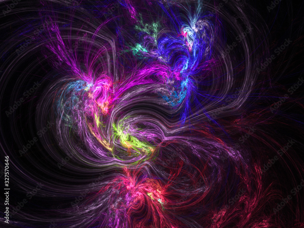 fractal on black fractal on black