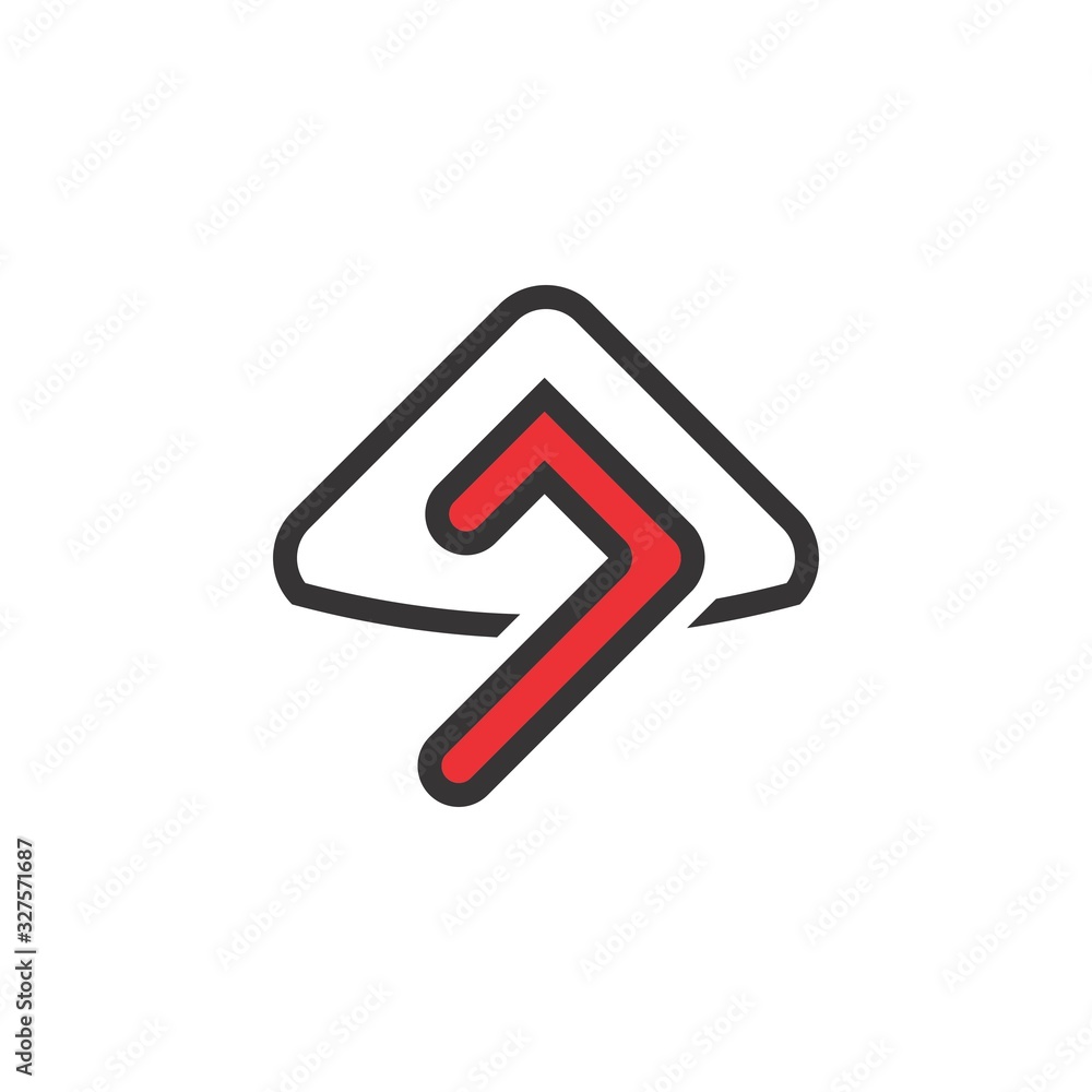 Triangle with J letter logo design vector Triangle with J letter logo design vector