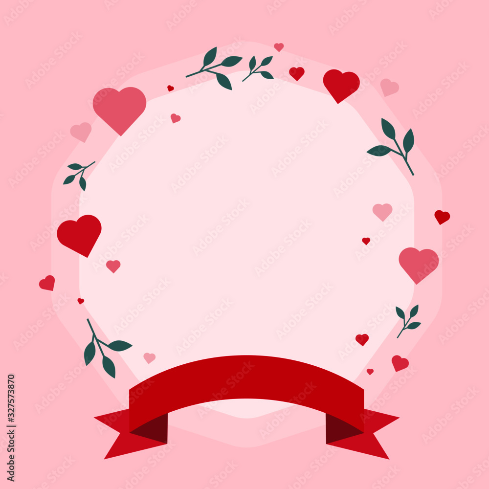 This is background with hearts and tape. Cute vector card. Could be used for Valentine’s Day, Women’s Day, Mother’s Day, wedding and holidays decoration.