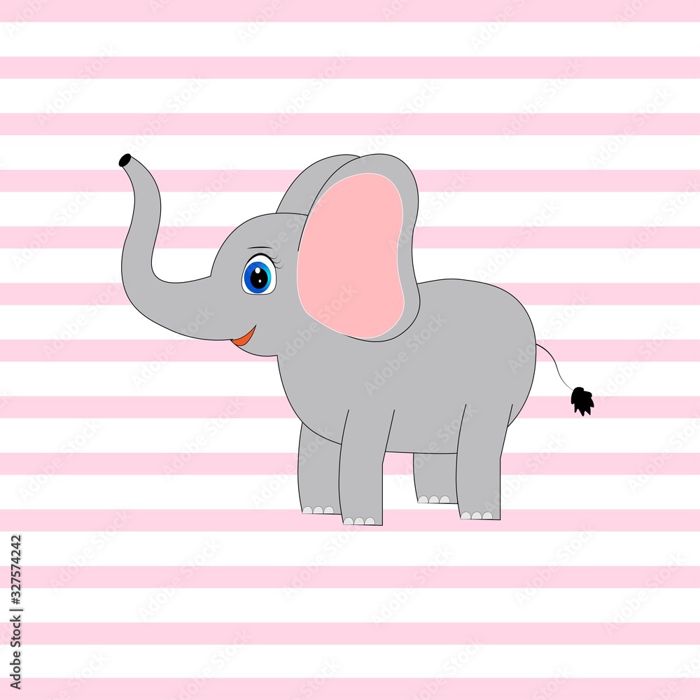 cute elephant illustration nursery decor poster cute elephant illustration nursery decor poster