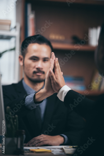 Two confident business man ...