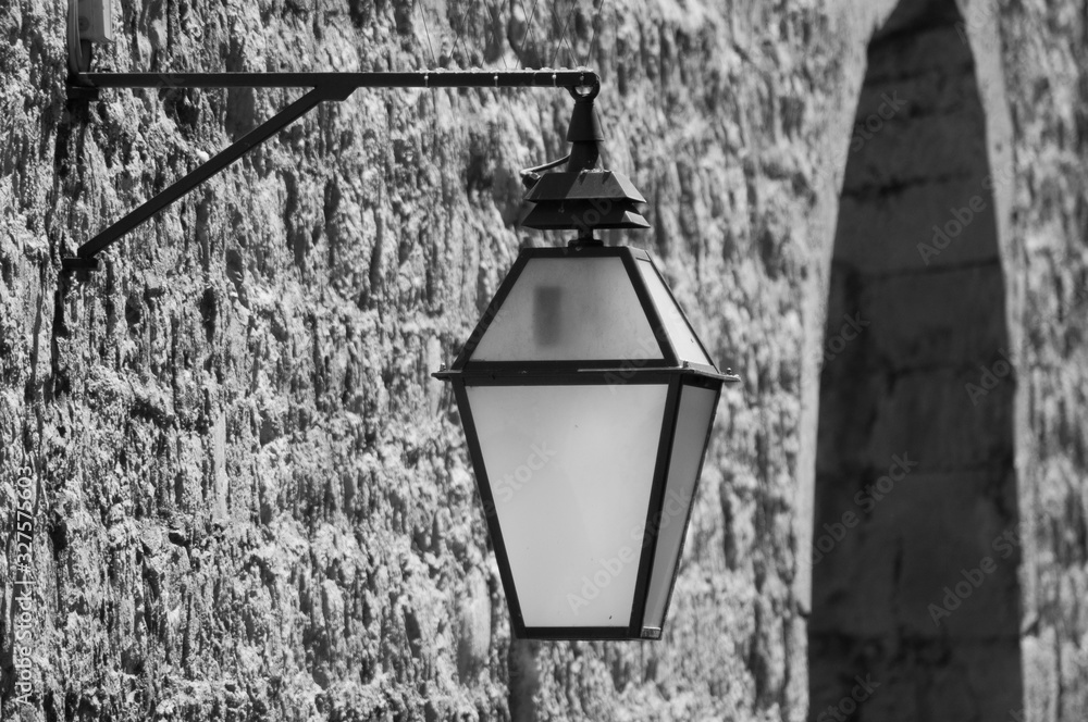 streets lamp in dubrovnik croatia europe streets lamp in dubrovnik croatia europe