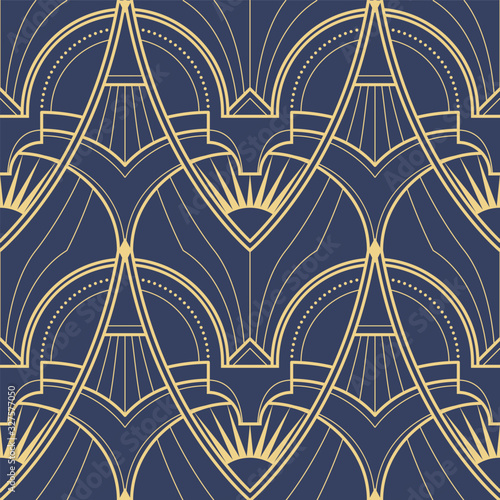 Abstract art deco geometric pattern vector