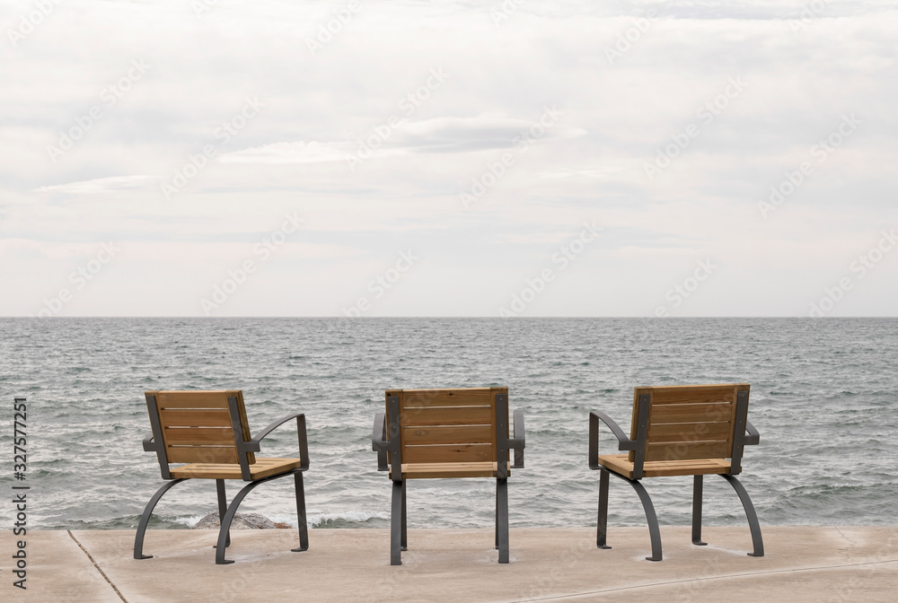chairs on the promenade with sea views