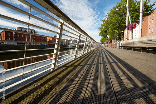 Photography A view along the quays in Dublin City, Ireland