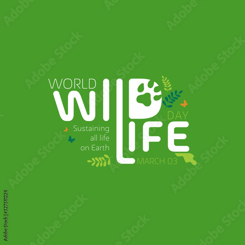 illustration design about world wildlife day