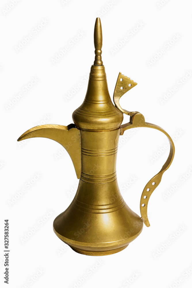a copper kettle on white background a copper kettle on white background