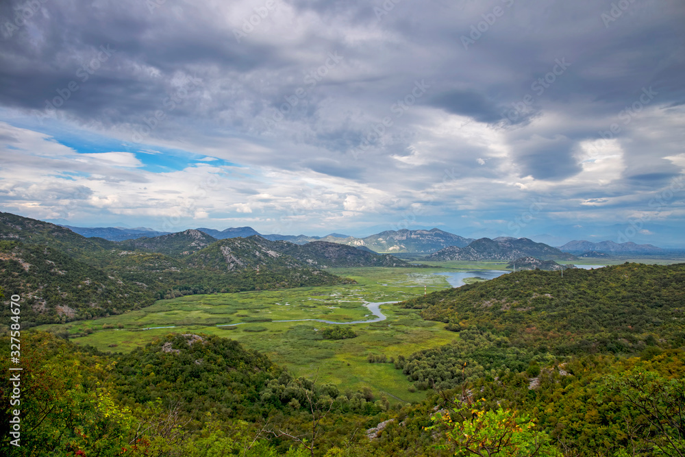 Fototapeta premium Rijeka Crnojevica,river near Skadar Lake,Montenegro
