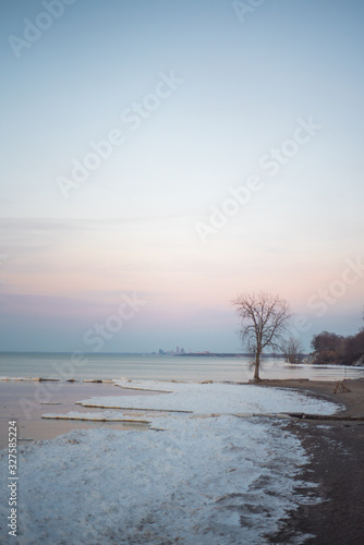 Sunset on Lake Erie in Ohio