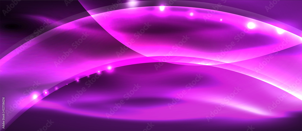 Abstract background. Shiny design neon waves with light effects, techno trendy design. Vector Illustration For Wallpaper, Banner, Background, Card, Book Illustration, landing page Abstract background. Shiny design neon waves with light effects, techno trendy design. Vector Illustration For Wallpaper, Banner, Background, Card, Book Illustration, landing page