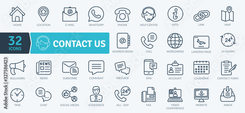 Location Icons Pack. Thin line icons set. Flaticon collection set. Simple vector icons