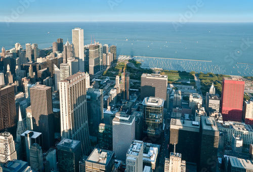 USA Chicago Luftaufnahme der Stadt