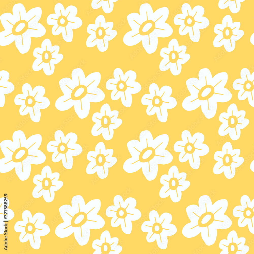 Flowers illustration pattern