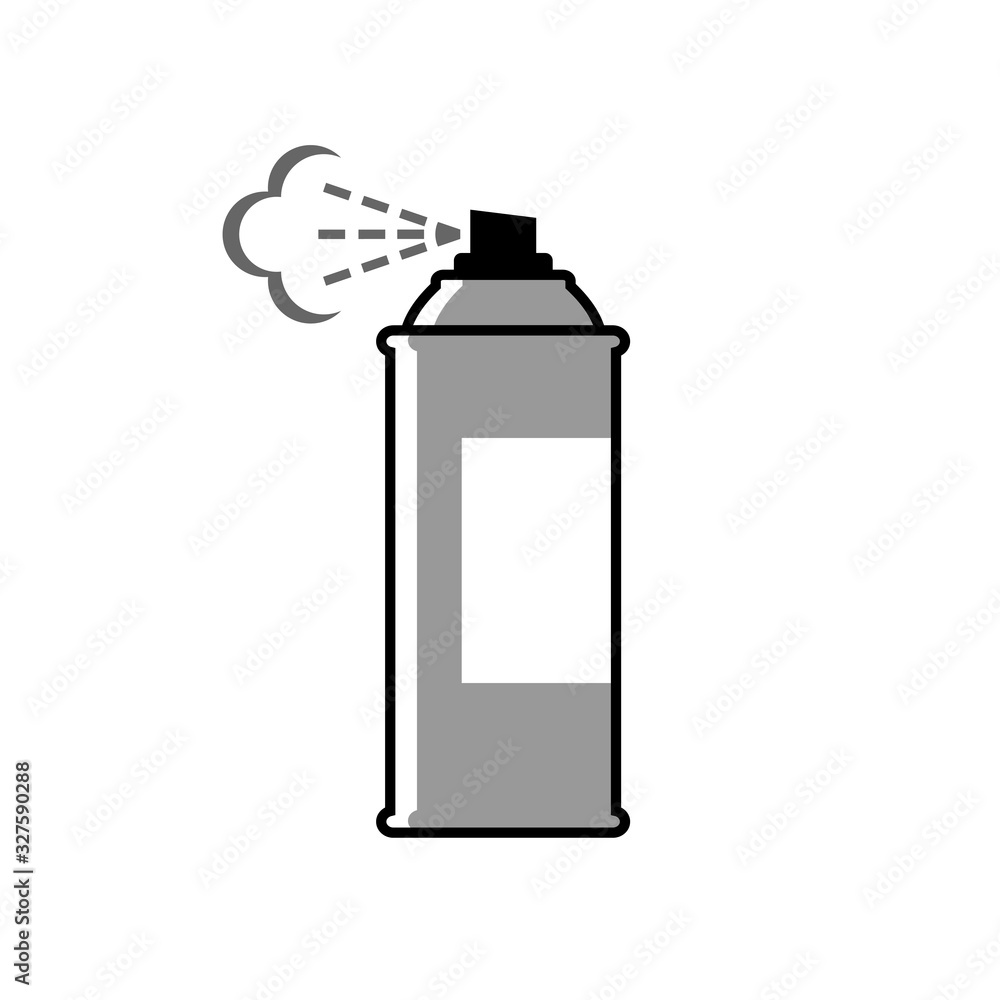 Spray can vector icon on white background Spray can vector icon on white background