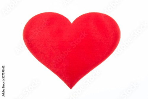 Heart symbol isolated on the white