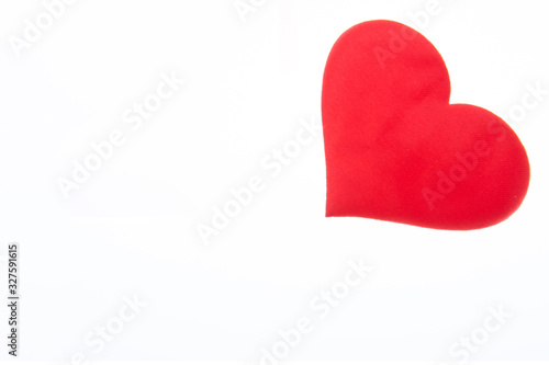 Heart symbol isolated on the white