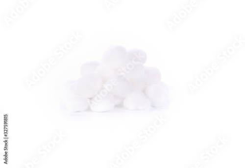 cotton wool isolated on a white background.Cleaning cotton swabs for the sick