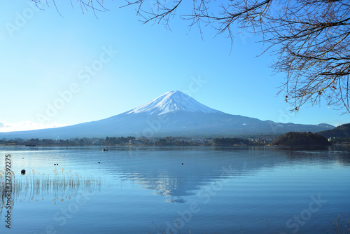 富士 富士山 山梨県河口湖付近の風景