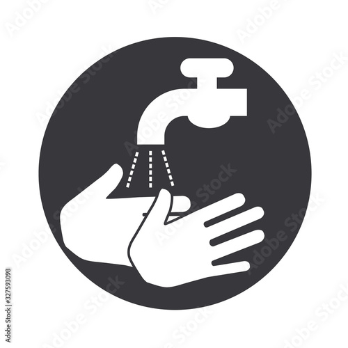 Händewaschen Hygiene Coronavirus icon