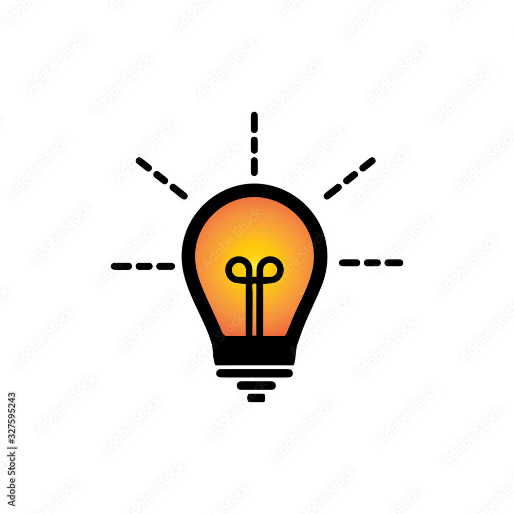 light bulb symbol vector design illustration light bulb symbol vector design illustration