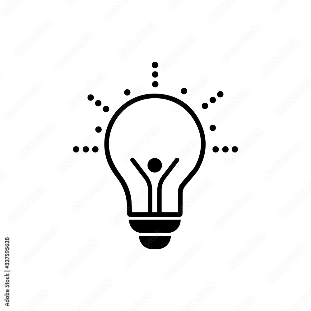 light bulb symbol vector design illustration light bulb symbol vector design illustration