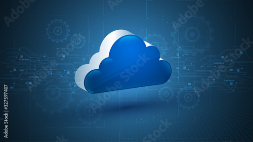 cloud computing tech innovation concept background