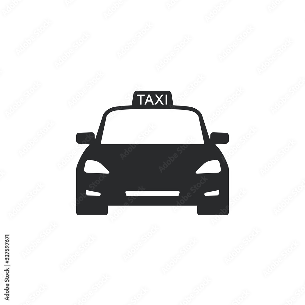 Taxi icon. Taxi cab symbol flat design vector illustration Taxi icon. Taxi cab symbol flat design vector illustration