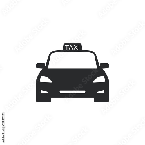 Taxi icon. Taxi cab symbol flat design vector illustration