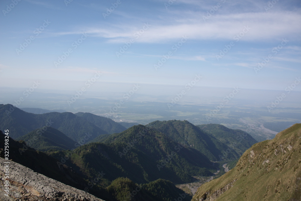 Fototapeta premium view of mountains