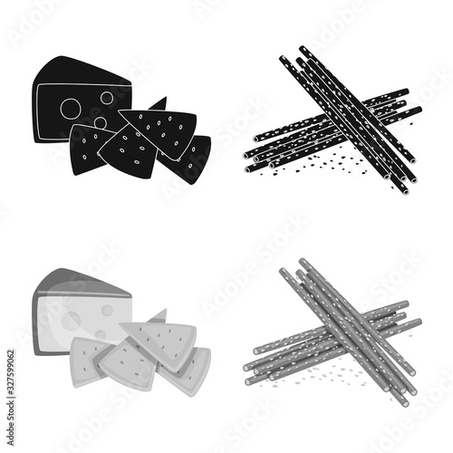 Vector illustration of taste and seasonin icon. Collection of taste and organic stock vector illustration.