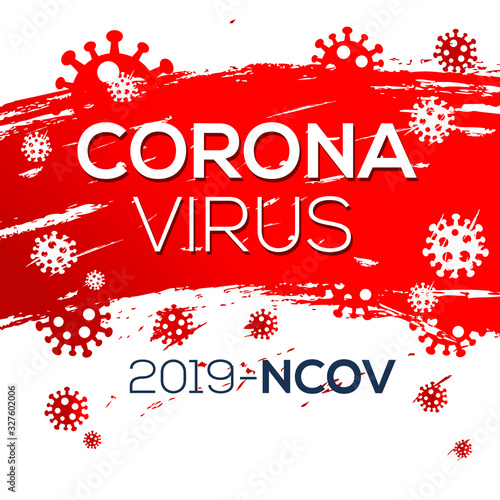 Creative (Corona virus -2019-nCoV ) Word with Icons ,Vector illustration.