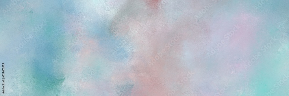 abstract grunge horizontal design background  with pastel blue, medium aqua marine and cadet blue color