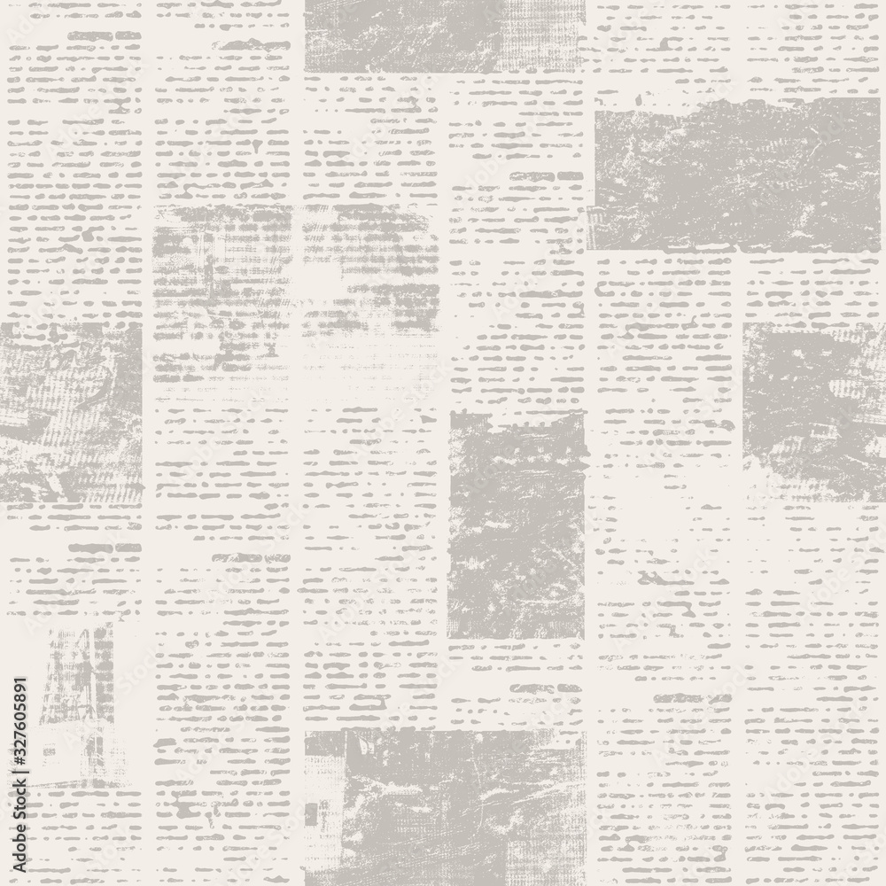 Obraz premium Newspaper texture paper with old unreadable text and images
