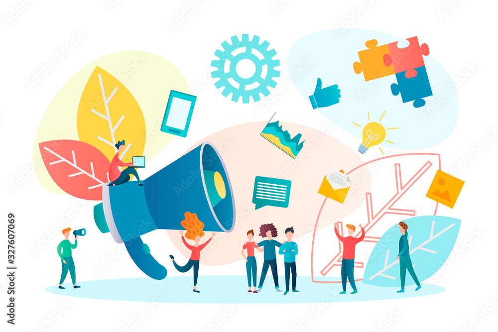 vector illustration social media connection concept vector illustration social media connection concept