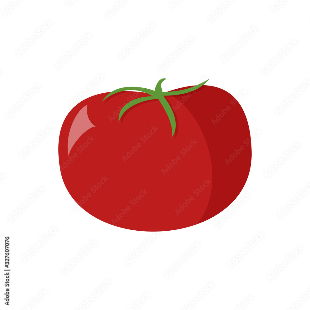 Tomato icon in flat style. Isolated object. Tomato logo. Vegetable from the farm. Organic food. Vector illustration. Tomato icon in flat style. Isolated object. Tomato logo. Vegetable from the farm. Organic food. Vector illustration.