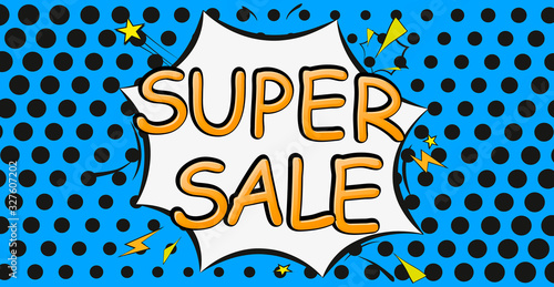 Speech Bubble in Pop-Art Style