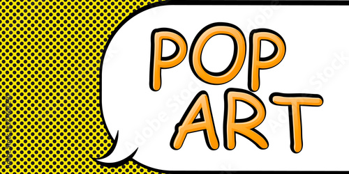 Speech Bubble in Pop-Art Style