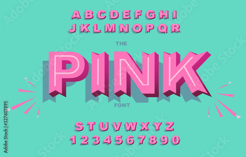 Vector of modern bold font and alphabet. Vintage Alphabet vector 80 s, 90 s