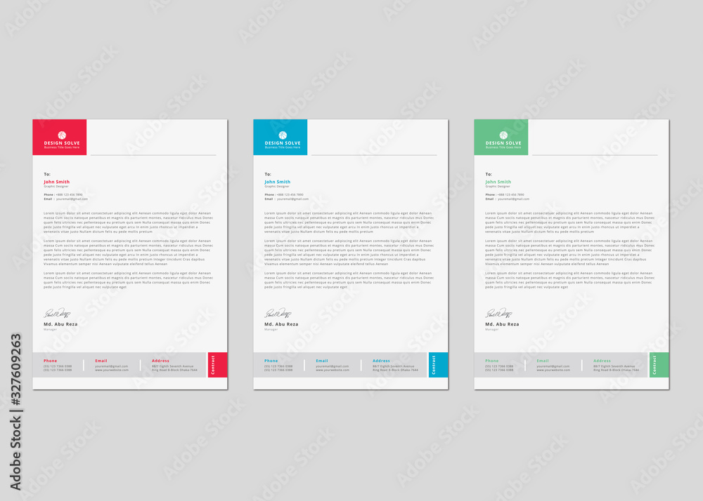 Letterhead Corporate Business Template Design Letterhead Corporate Business Template Design