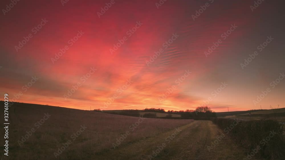 Colorful Summer Sunset Timelapse in the Countryside Colorful Summer Sunset Timelapse in the Countryside