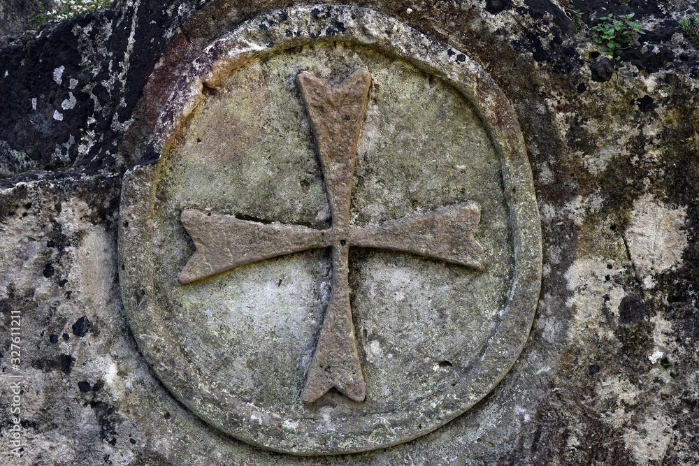 Matera Cristo La Gravinella Croce Templare Stock Photo Adobe Stock