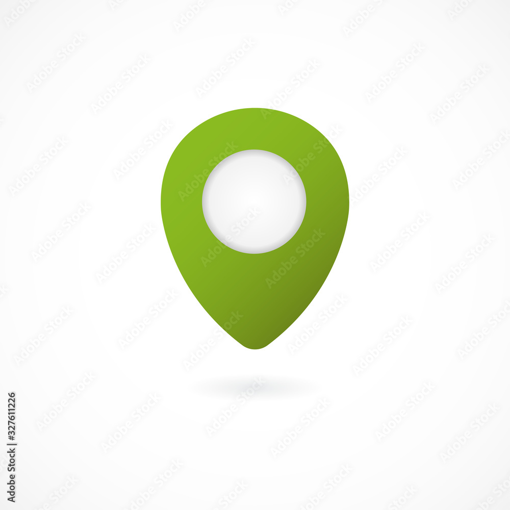 Map pointer flat icon, vector illustration. Map pointer flat icon, vector illustration.