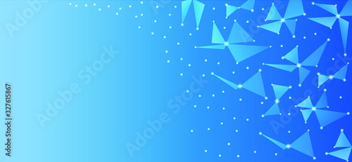Abstract technology background. Neural networks background with particles and atoms. Technological and science concept. Vector illustration.